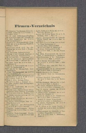 Firmen-Verzeichnis