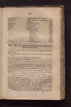 139. WIe die mehrern Landestheile zusammen gekommen sind.