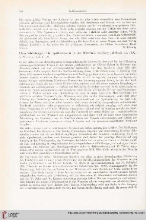 [Rezension von: Hans Schönberger: Die Spätlatènezeit in der Wetterau]