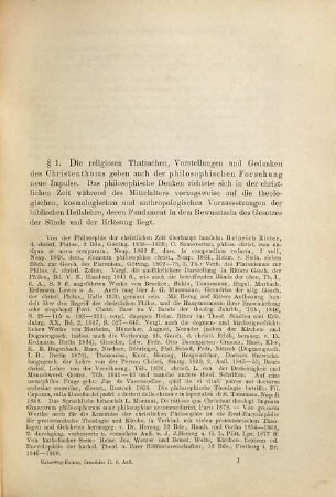 Grundriß der Geschichte der Philosophie, 2. Die mittlere oder die patristische und scholastische Zeit