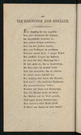 152-162, Die Harmonie der Sphären. - Der Frosch.