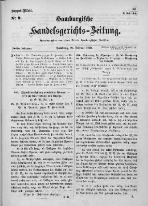 No. 9. 27. Februar 1869