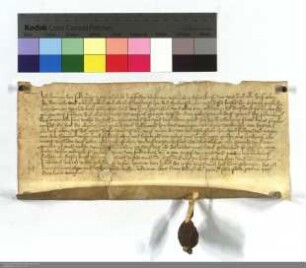 Hermann v. Falkenberg verkauft dem Hermann v. Liderbach, Komthur, u. D.O. zu Marburg seine Fischerei u. Gerechtigkeit an der Ohm oberhalb Guncziln...