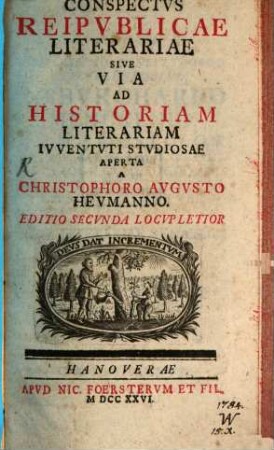 Conspectus Reipublicae literariae
