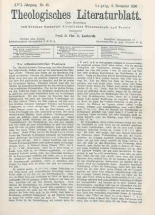 537-540 Zur alttestamentlichen Theologie