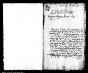 Gesuch der Witwe Ernestine Marianne Kluge geborene Neumeister um Entsiegelung der Bibliothek ihres verstorbenen Ehemannes