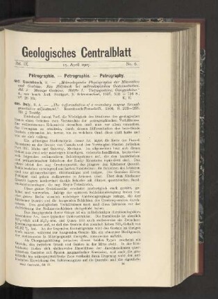15. April 1907. No. 6.