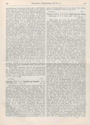 649-650 [Rezension] Gelbhaus, S., Propheten und Psalmisten