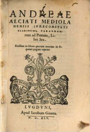 Paradoxa : libri VI.