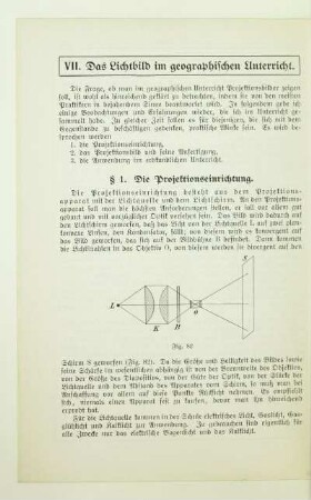 VII. Das Lichtbild im geographischen Unterricht