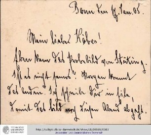 Brief vom 17.01.1905