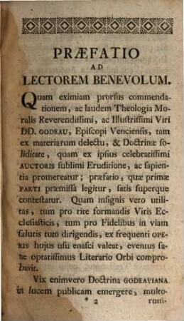Reverendissimi Ac Illustrissimi D.D. Antonii Godeau Theologia Moralis : Ex Purissimis Sacrae Scripturae, Patrum Ac Conciliorum Fontibus Derivata, Notis Theologicis Illustrata, Duasque In Partes Divisa, 3. De actibus humanis et conscientia ...