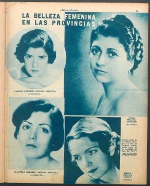 La belleza femenina en las provincias [Fotografías]