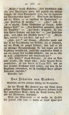 Das Fräulein von Scuderi