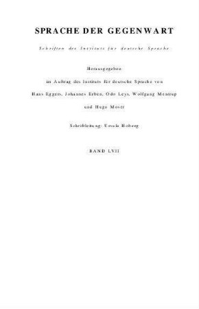 Wortschatz und Verständigungsprobleme : was sind "schwere Wörter" im Deutschen : Jahrbuch 1982 des Instituts für deutsche Sprache