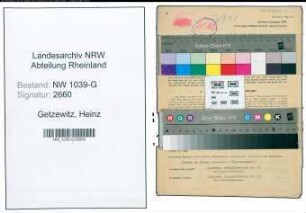 Entnazifizierung Heinz Getzewitz , geb. 01.08.1920 (Polizist)