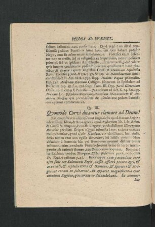 Qu. III. Quomodo Corvi dicantur clamare ad Deum!