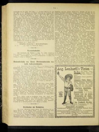 Auskunftsstelle des Westf. Provinzialvereins des kath. Lehrerverbandes