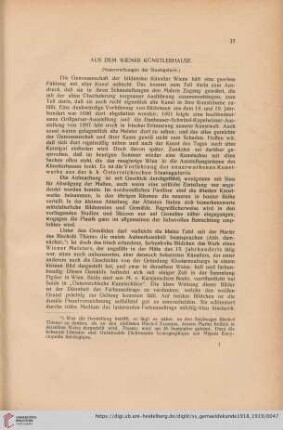 Aus dem Wiener Künstlerhause : (Neuerwerbungen der Staatsgalerie)