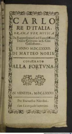 Carlo re d'Italia