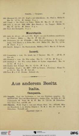 Aus anderem Besitz (Nr. 1679-1750)