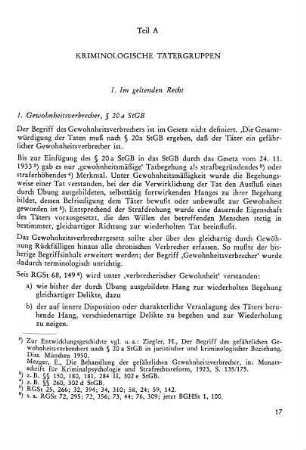 I) Im geltenden Recht