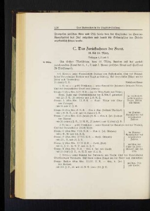 C. Das Zurücknehmen der Front. 16. bis 19. März.