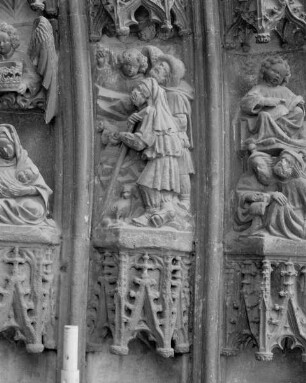 Portal mit Vorhalle — Rechte Archivolten — Mittlere Archivolte — Hirtenverkündigung