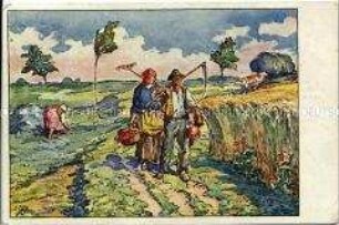 Bauernpaar am Kornfeld
