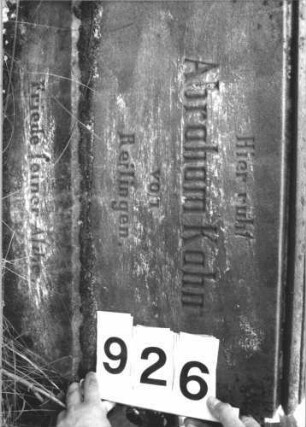 Grabstein 926 (Detailaufnahme)