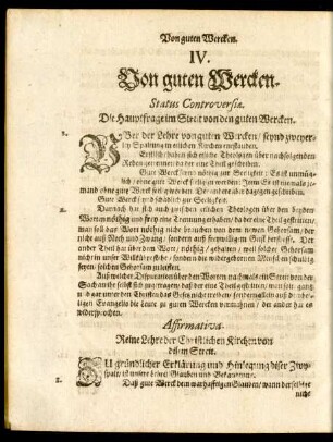 IV. Von guten Wercken