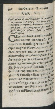 Cap. VII. Grotii opinio de Norwagorum in Americam migratione refellitur ...