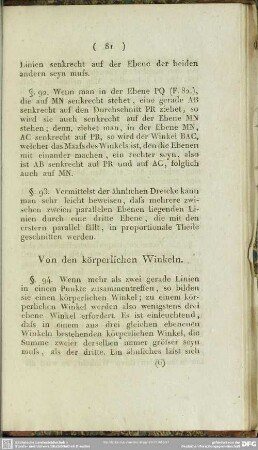 Von den körperlichen Winkeln