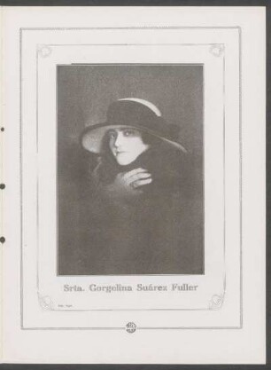 [Fotografía de] Srta. Gorgelina Suárez Fuller