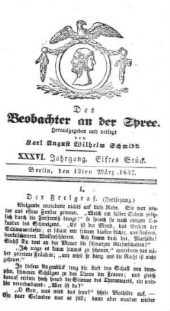 11. Stueck, 13. Maerz 1837