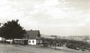 Geising (Altenberg-Geising), Vorwerkstraße 1. Altes Vorwerk. Blick nach Altenberg
