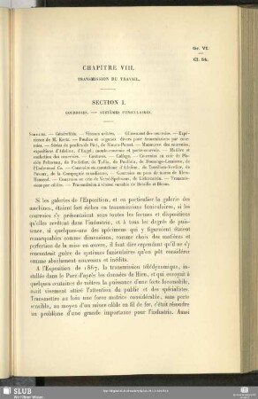 Chapitre VIII. Transmission Du Travail