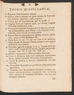 Theses Miscellaneae.