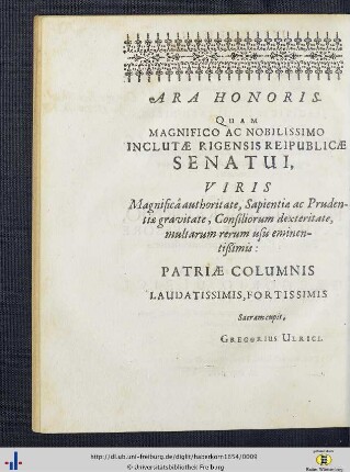 Ara Honoris.