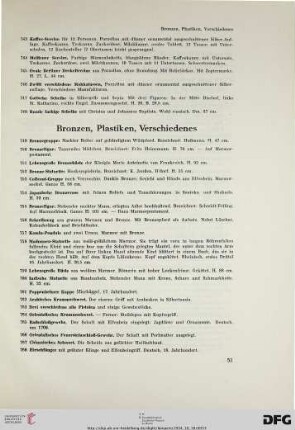 Bronzen, Plastiken, Verschiedenes (Nr. 749-768)