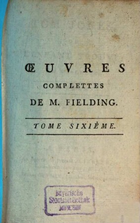 Tom Jones, Ou L'Enfant Trouvé, 1