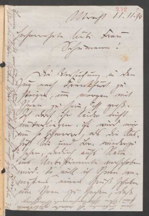 Brief an Clara Schumann : 11.11.1894