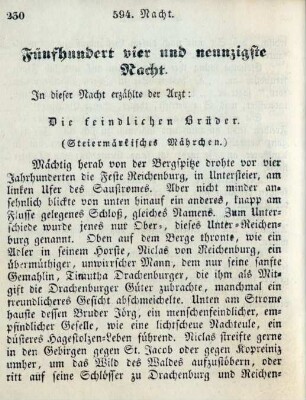 Fünfhundert vier und neunzigste Nacht