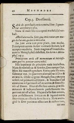 Cap. 3. De essentiâ.