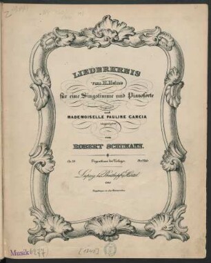Liederkreis von H. Heine : für eine Singstimme und Pianoforte ; Op. 24