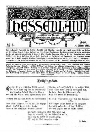 No. 6, 16. März 1889