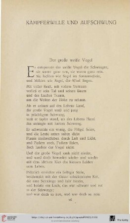 Kämpferwille und Aufschwung