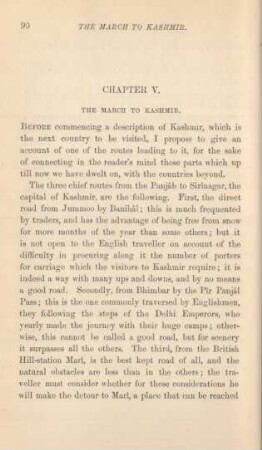 Chapter V. The march to Kashmir