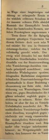 Prospect der Ersten Wiener-Spiegelglas-Versicherungs-Gesellschaft