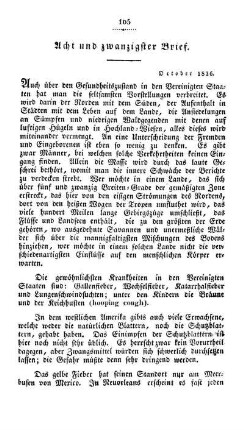 Ueber den Gesundheitszustand und das Medicinal-Wesen.